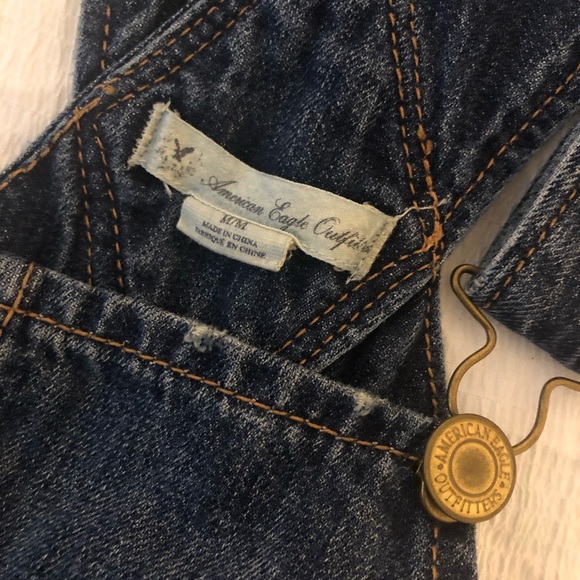 AE American Eagle 🦅 Tomgirl Denim Jean Overalls - Picture 7 of 8